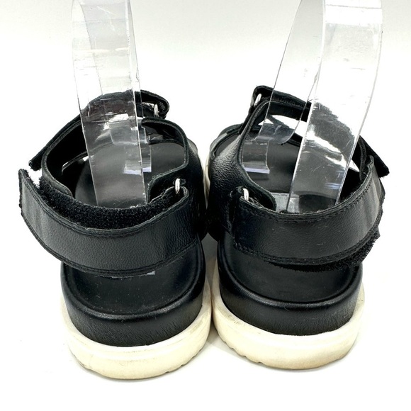 Free People New Moon Sandals Sz 38 US 8 Black Leather Strappy Boho Shoes - Picture 5 of 10